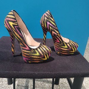 Multi color heels
